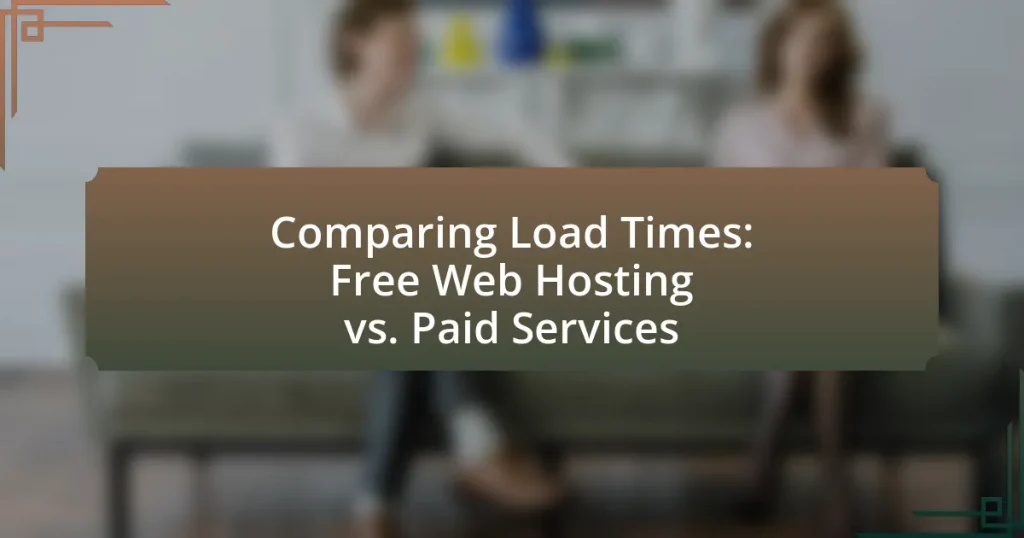 Comparing Load Times: Free Web Hosting vs. Paid Services