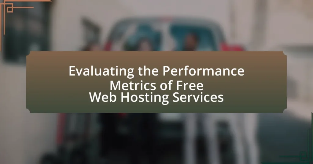 Evaluating the Performance Metrics of Free Web Hosting Services