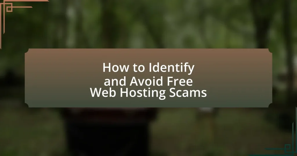 How to Identify and Avoid Free Web Hosting Scams