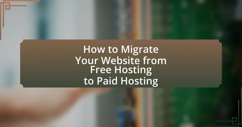 How to Migrate Your Website from Free Hosting to Paid Hosting
