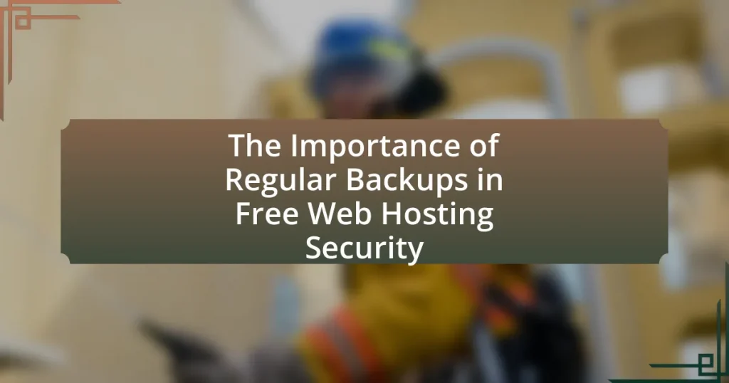 The Importance of Regular Backups in Free Web Hosting Security