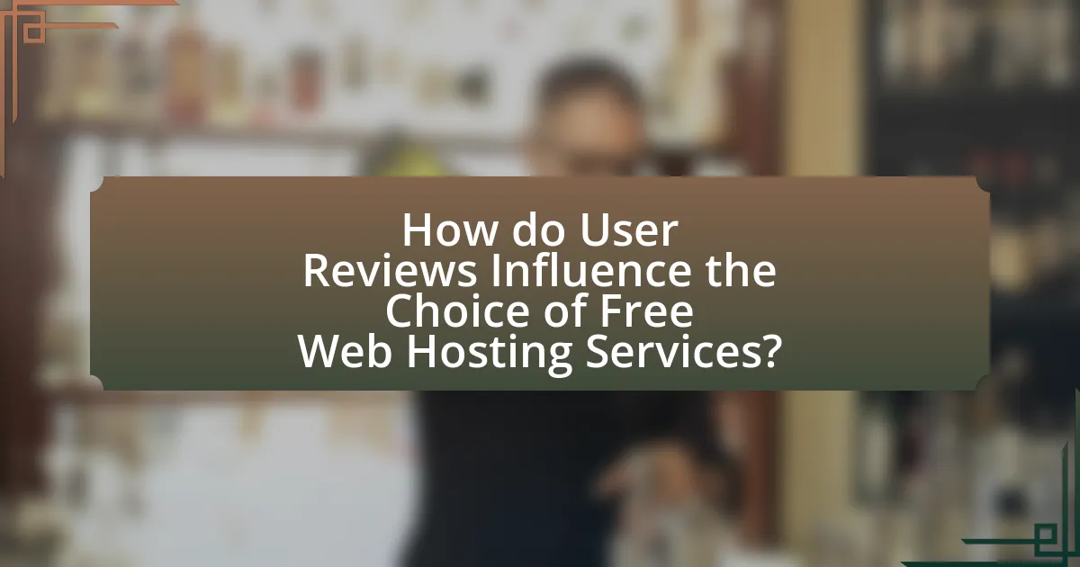 How do User Reviews Influence the Choice of Free Web Hosting Services?