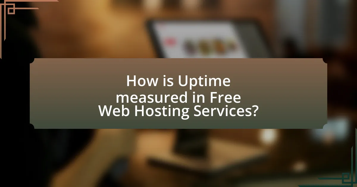 How is Uptime measured in Free Web Hosting Services?