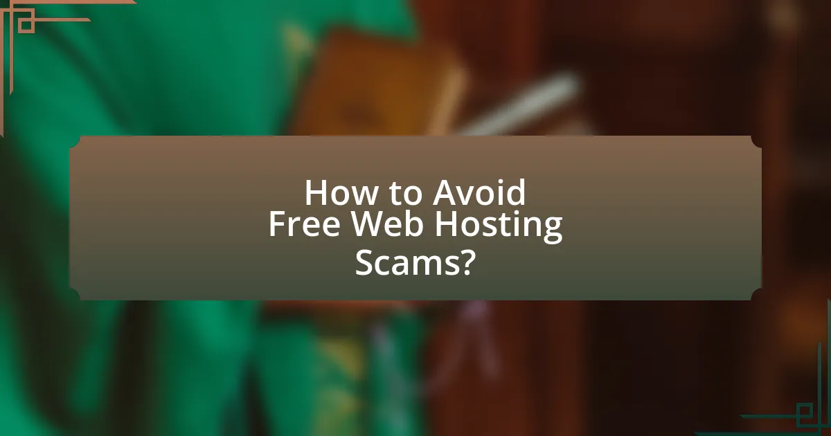 How to Avoid Free Web Hosting Scams?