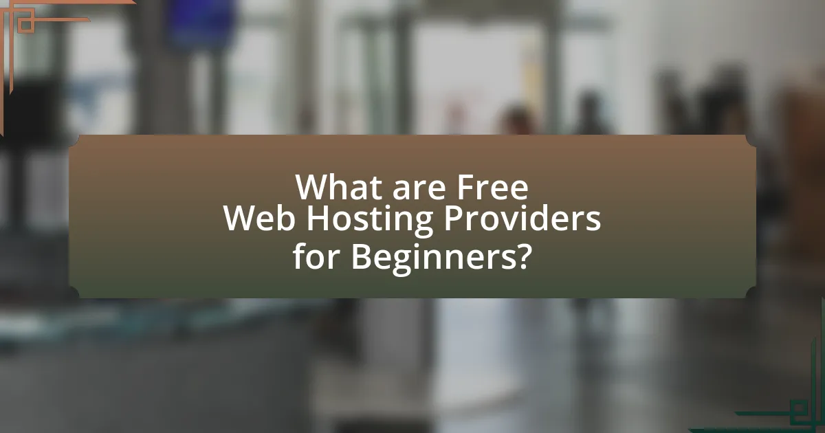 What are Free Web Hosting Providers for Beginners?