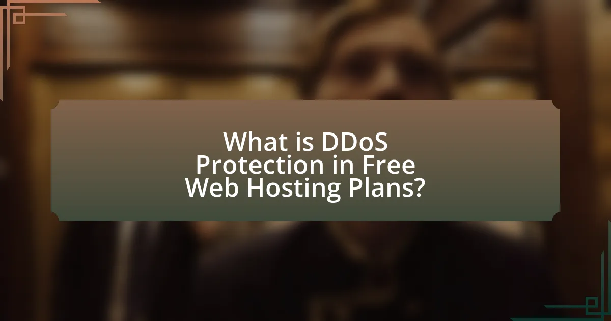 What is DDoS Protection in Free Web Hosting Plans?