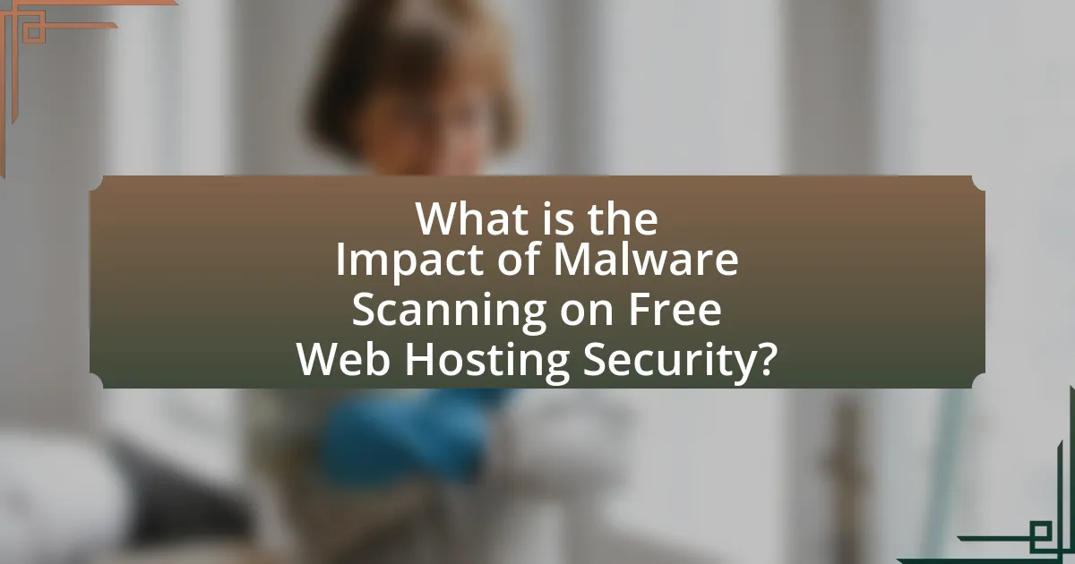 What is the Impact of Malware Scanning on Free Web Hosting Security?